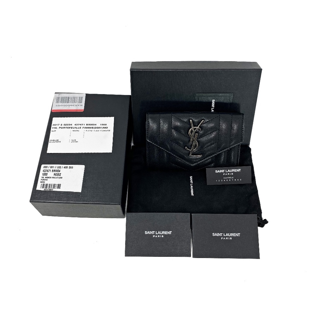 Saint Laurent Monogram Flap Leather Wallet - Picture 5 of 7